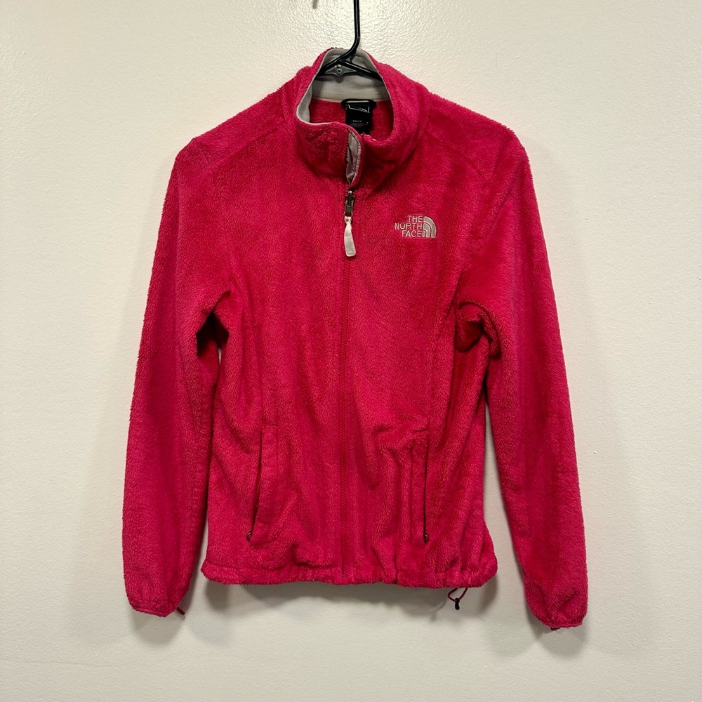 The North Face Bright Pink Full-Zip Fleece sweater Jacket Size XS